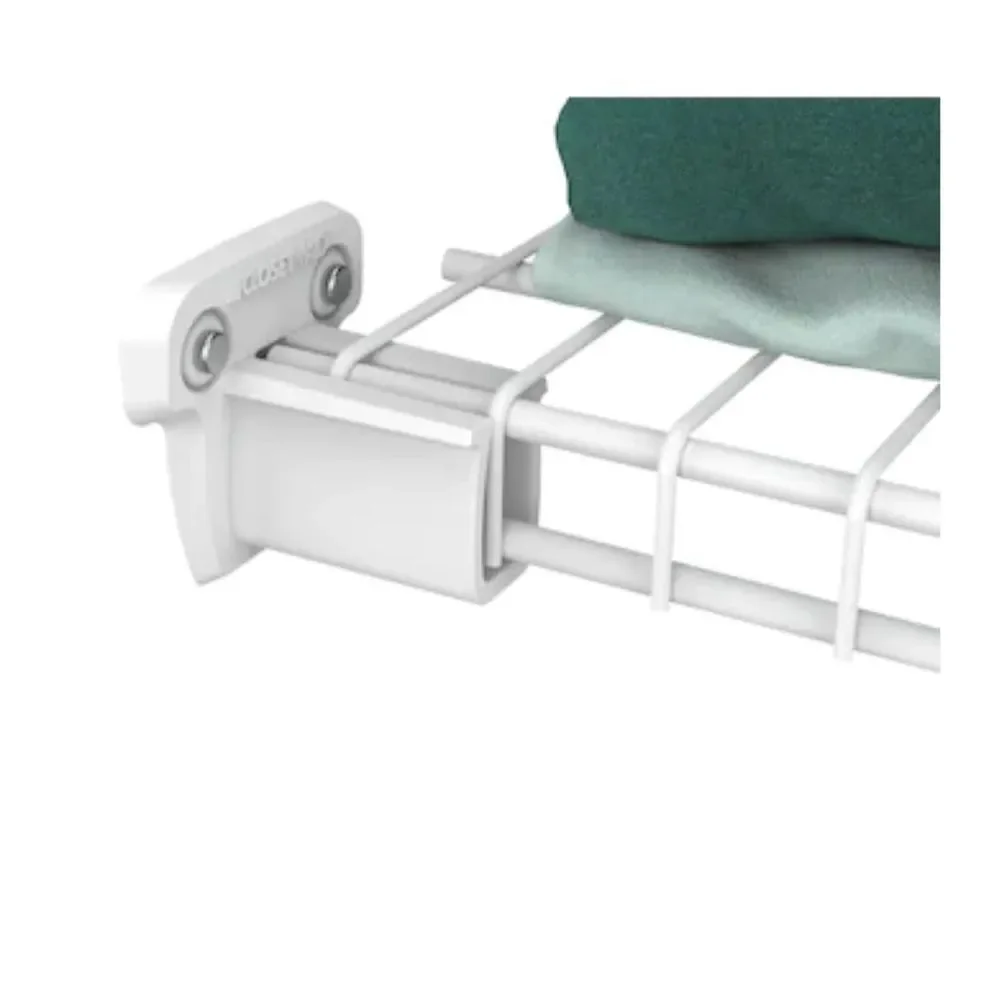 10/$25🦋 Set of 2 NIB Closemaid White Fixed Mounts Side Wall Brackets